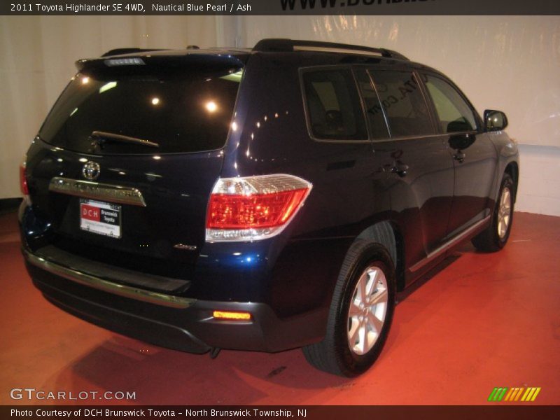 Nautical Blue Pearl / Ash 2011 Toyota Highlander SE 4WD