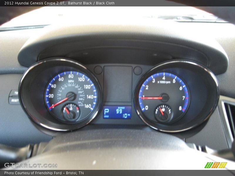 Bathurst Black / Black Cloth 2012 Hyundai Genesis Coupe 2.0T