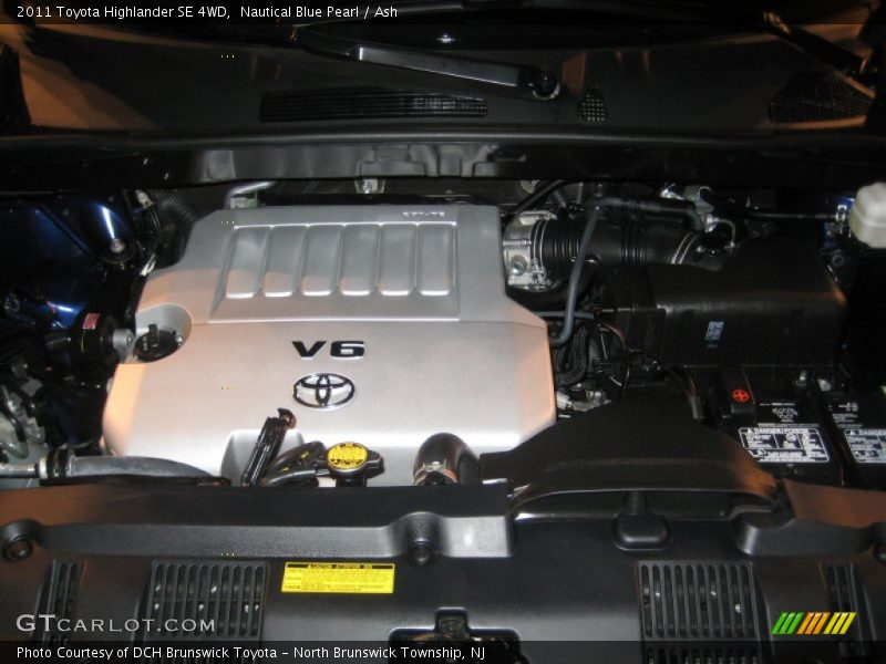 Nautical Blue Pearl / Ash 2011 Toyota Highlander SE 4WD