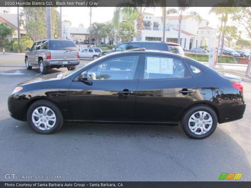 Black Noir Pearl / Gray 2010 Hyundai Elantra GLS