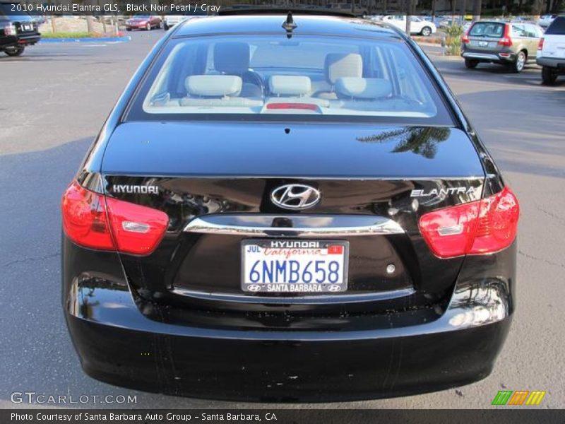 Black Noir Pearl / Gray 2010 Hyundai Elantra GLS
