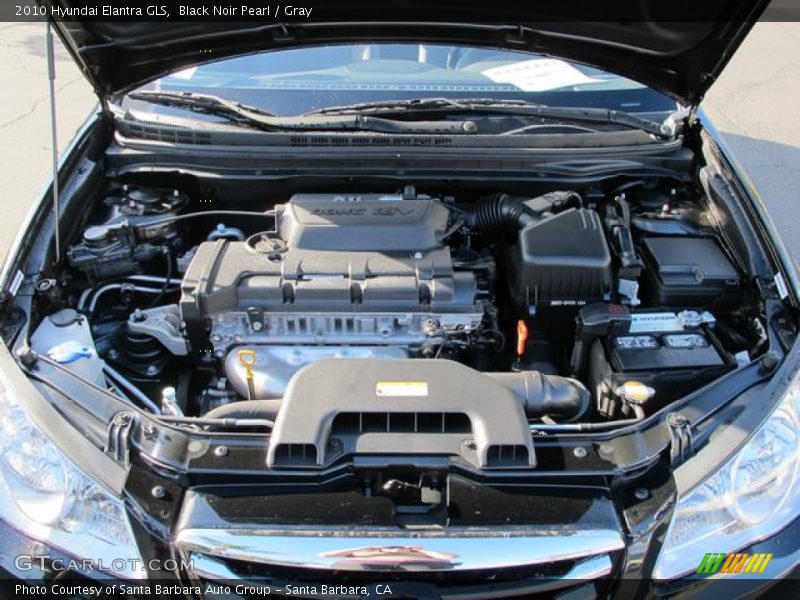 Black Noir Pearl / Gray 2010 Hyundai Elantra GLS
