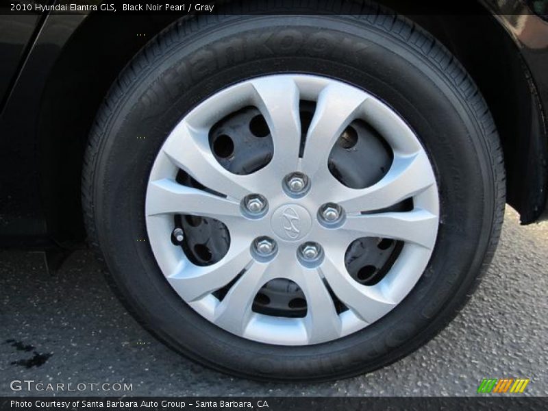 Black Noir Pearl / Gray 2010 Hyundai Elantra GLS