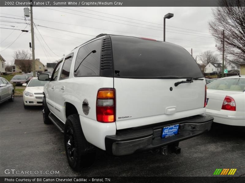 Summit White / Graphite/Medium Gray 2002 Chevrolet Tahoe LT