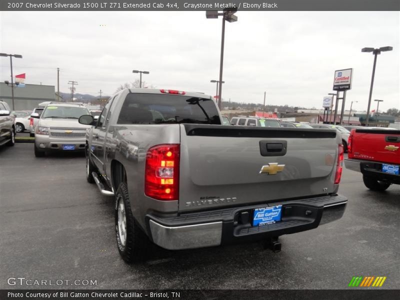 Graystone Metallic / Ebony Black 2007 Chevrolet Silverado 1500 LT Z71 Extended Cab 4x4