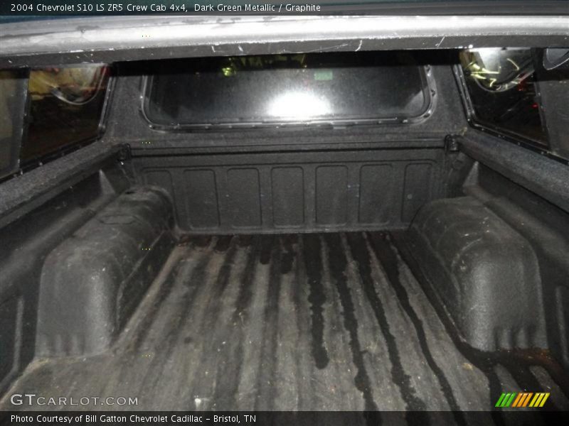 Dark Green Metallic / Graphite 2004 Chevrolet S10 LS ZR5 Crew Cab 4x4
