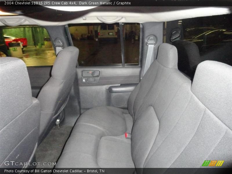 Dark Green Metallic / Graphite 2004 Chevrolet S10 LS ZR5 Crew Cab 4x4