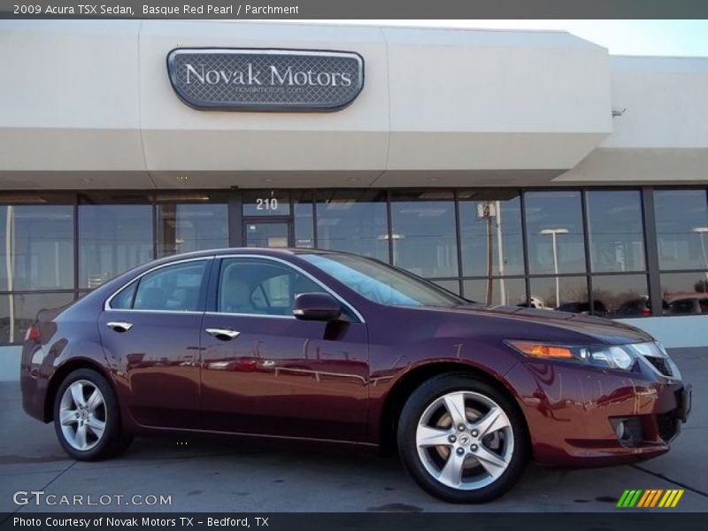 Basque Red Pearl / Parchment 2009 Acura TSX Sedan