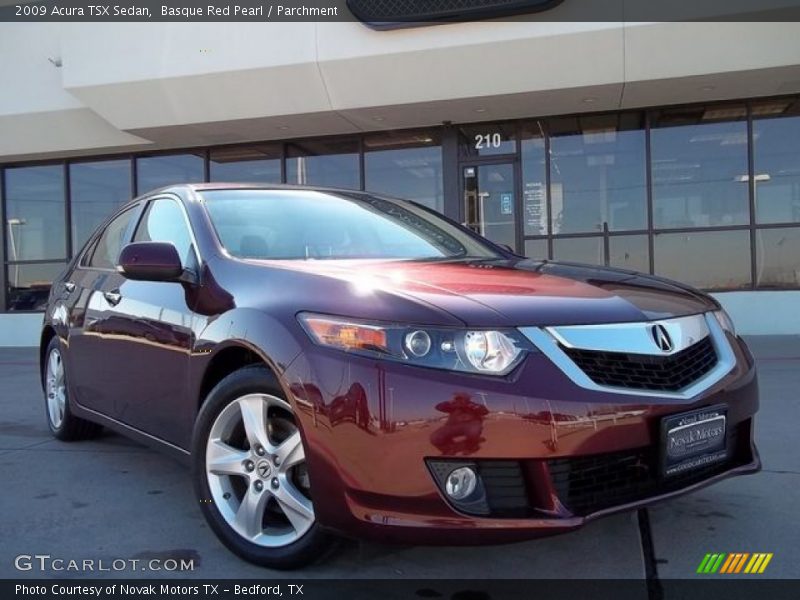 Basque Red Pearl / Parchment 2009 Acura TSX Sedan