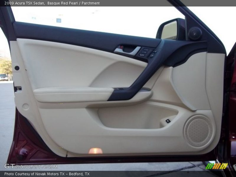 Basque Red Pearl / Parchment 2009 Acura TSX Sedan