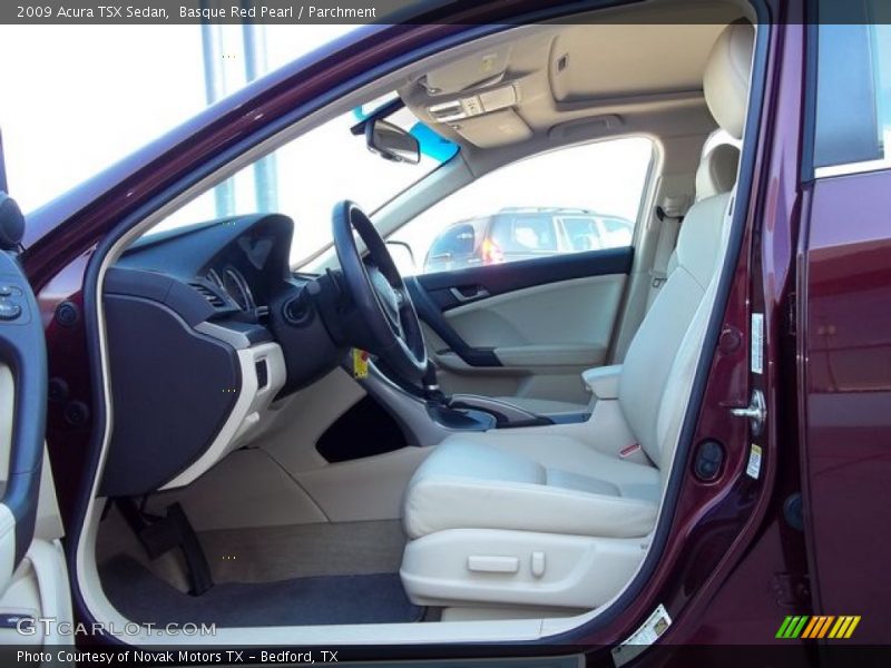 Basque Red Pearl / Parchment 2009 Acura TSX Sedan