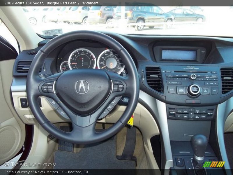 Basque Red Pearl / Parchment 2009 Acura TSX Sedan