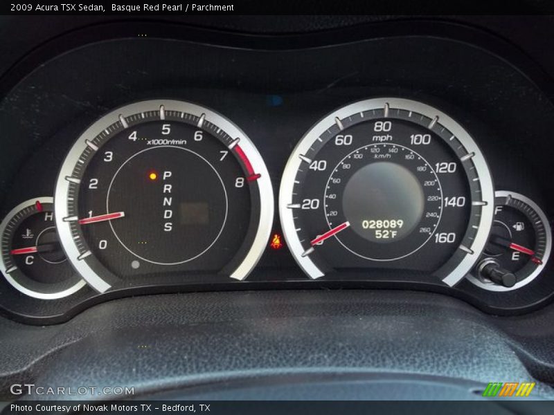 Basque Red Pearl / Parchment 2009 Acura TSX Sedan