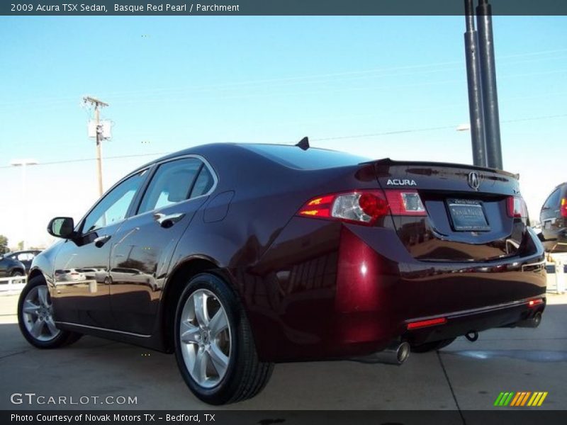 Basque Red Pearl / Parchment 2009 Acura TSX Sedan