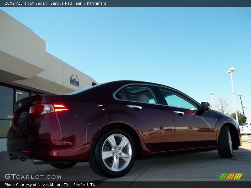 Basque Red Pearl / Parchment 2009 Acura TSX Sedan
