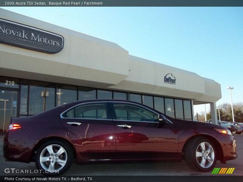 Basque Red Pearl / Parchment 2009 Acura TSX Sedan