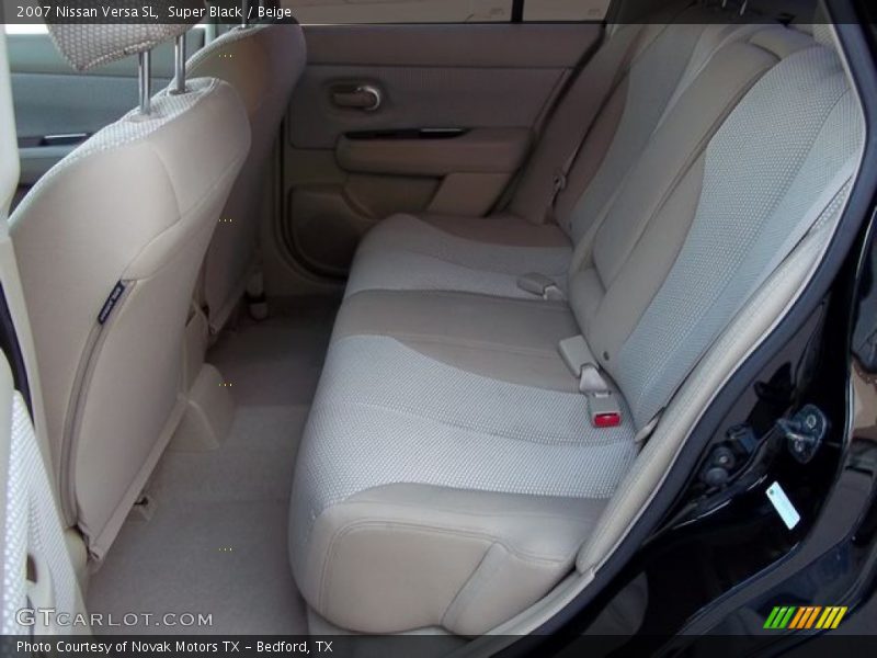 Super Black / Beige 2007 Nissan Versa SL