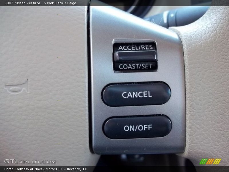 Super Black / Beige 2007 Nissan Versa SL