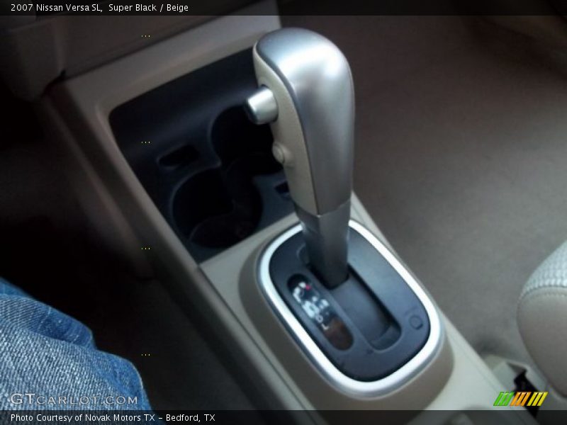 Super Black / Beige 2007 Nissan Versa SL