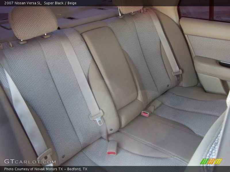 Super Black / Beige 2007 Nissan Versa SL