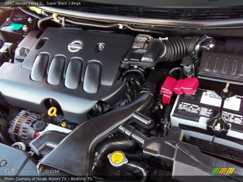 Super Black / Beige 2007 Nissan Versa SL
