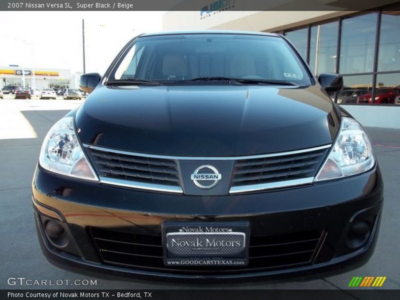 Super Black / Beige 2007 Nissan Versa SL