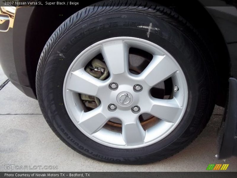 Super Black / Beige 2007 Nissan Versa SL