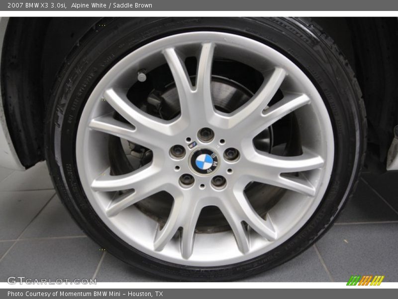 Alpine White / Saddle Brown 2007 BMW X3 3.0si