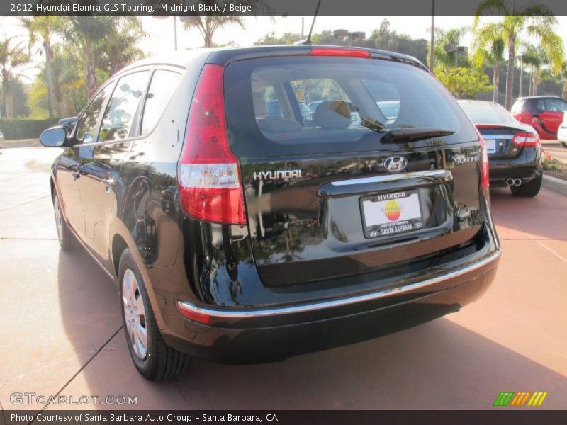 Midnight Black / Beige 2012 Hyundai Elantra GLS Touring