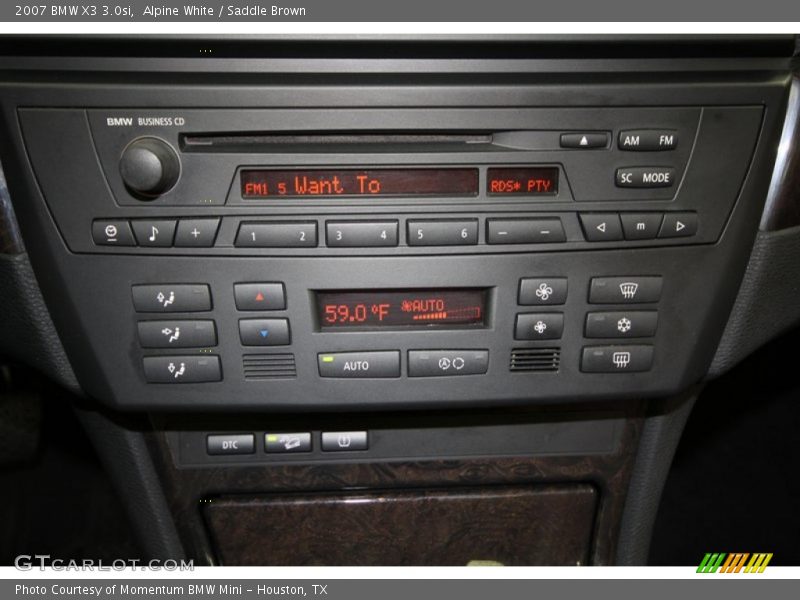 Controls of 2007 X3 3.0si