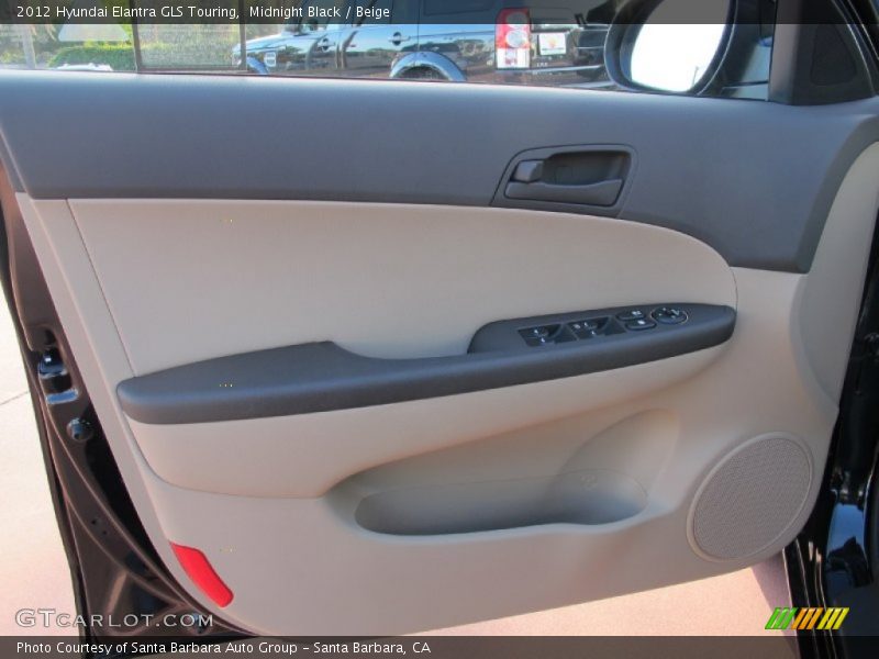Midnight Black / Beige 2012 Hyundai Elantra GLS Touring