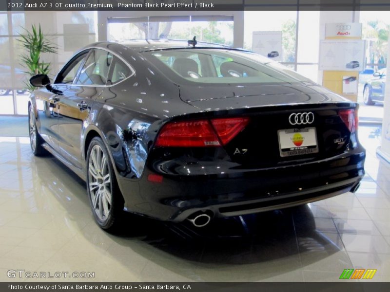 Phantom Black Pearl Effect / Black 2012 Audi A7 3.0T quattro Premium