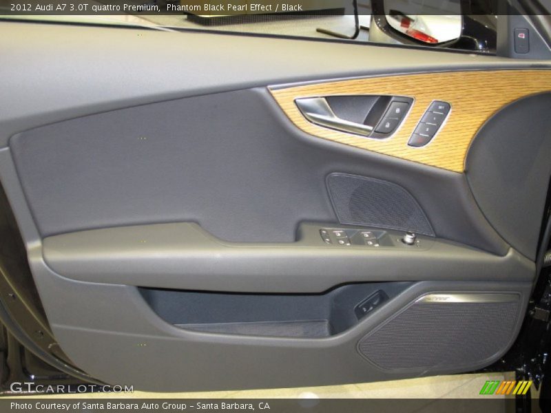 Phantom Black Pearl Effect / Black 2012 Audi A7 3.0T quattro Premium