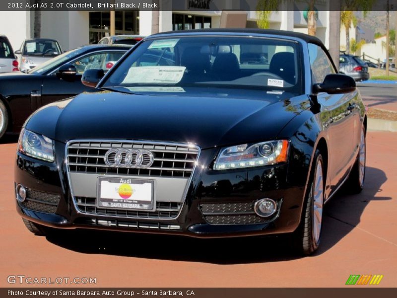 Brilliant Black / Black 2012 Audi A5 2.0T Cabriolet