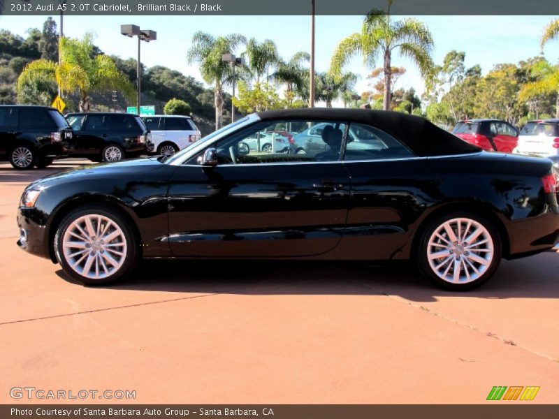 Brilliant Black / Black 2012 Audi A5 2.0T Cabriolet
