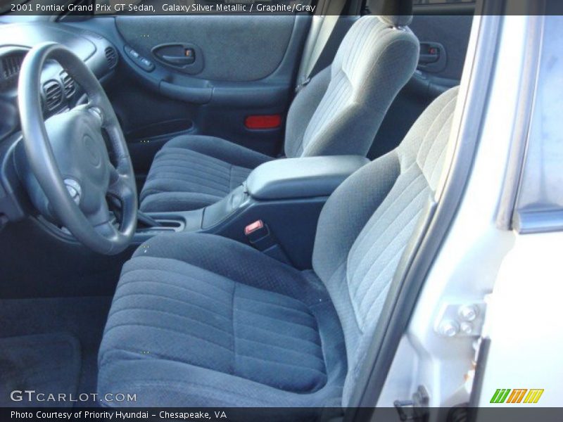 Galaxy Silver Metallic / Graphite/Gray 2001 Pontiac Grand Prix GT Sedan