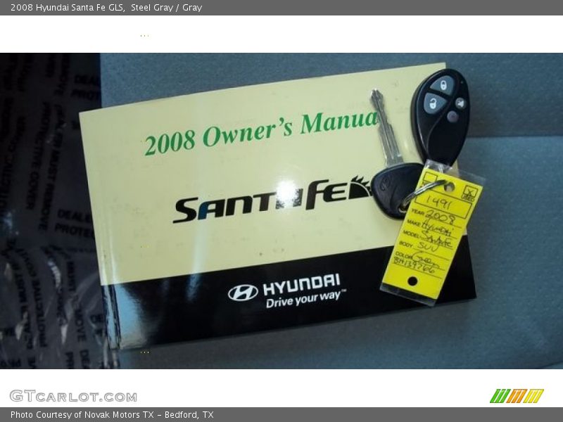 Steel Gray / Gray 2008 Hyundai Santa Fe GLS