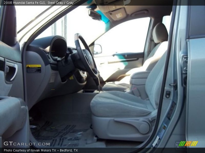 Steel Gray / Gray 2008 Hyundai Santa Fe GLS