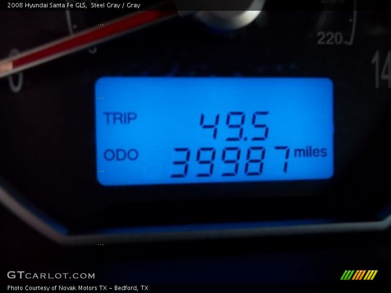 Steel Gray / Gray 2008 Hyundai Santa Fe GLS