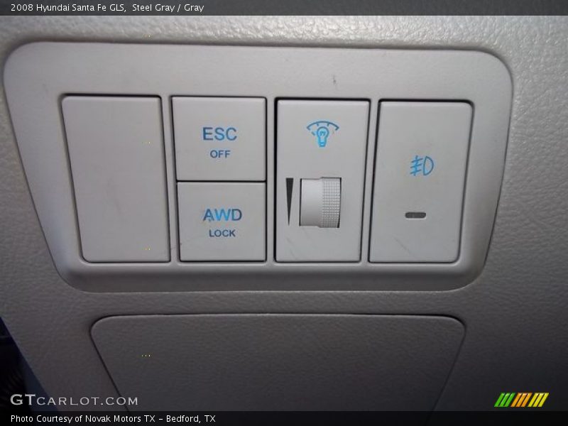 Steel Gray / Gray 2008 Hyundai Santa Fe GLS