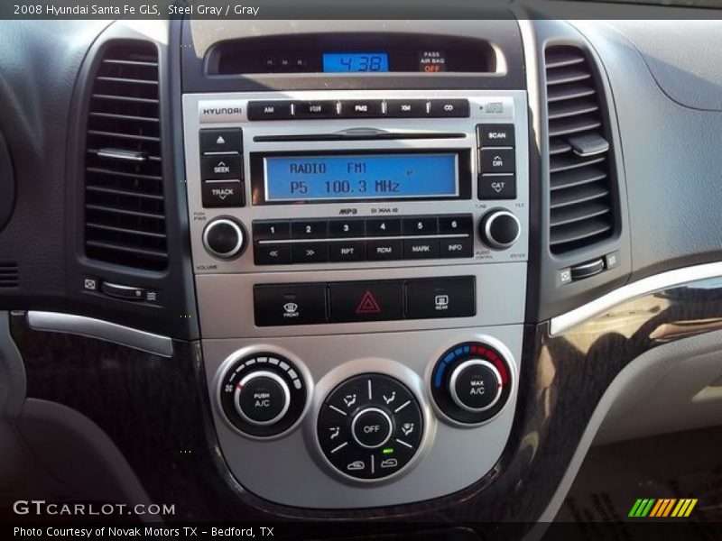 Steel Gray / Gray 2008 Hyundai Santa Fe GLS