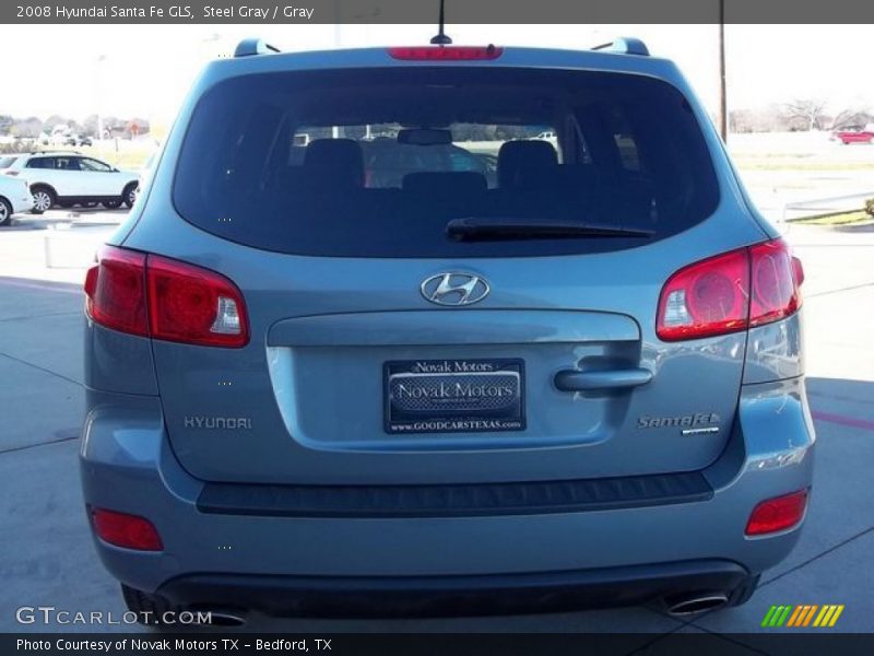 Steel Gray / Gray 2008 Hyundai Santa Fe GLS