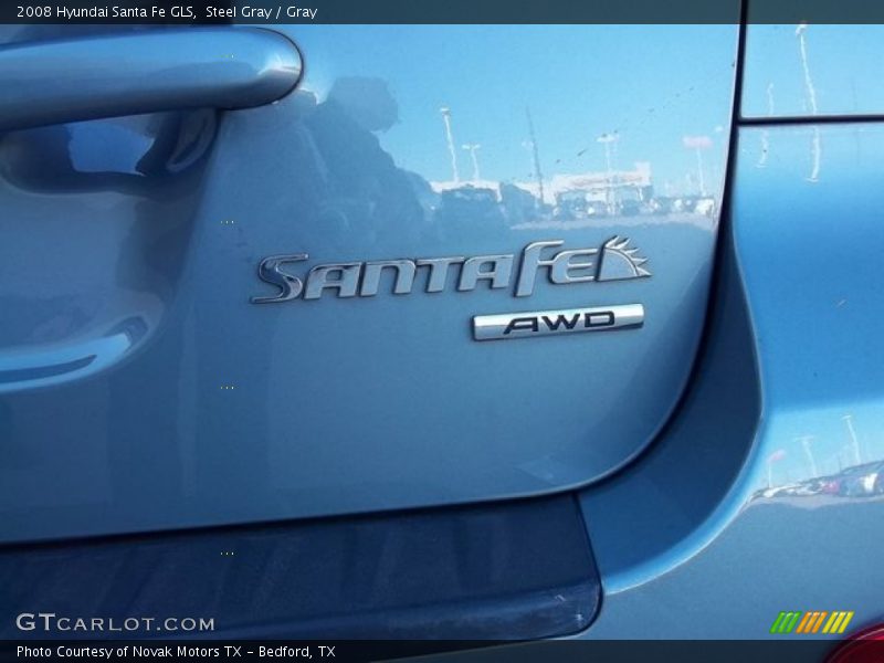 Steel Gray / Gray 2008 Hyundai Santa Fe GLS