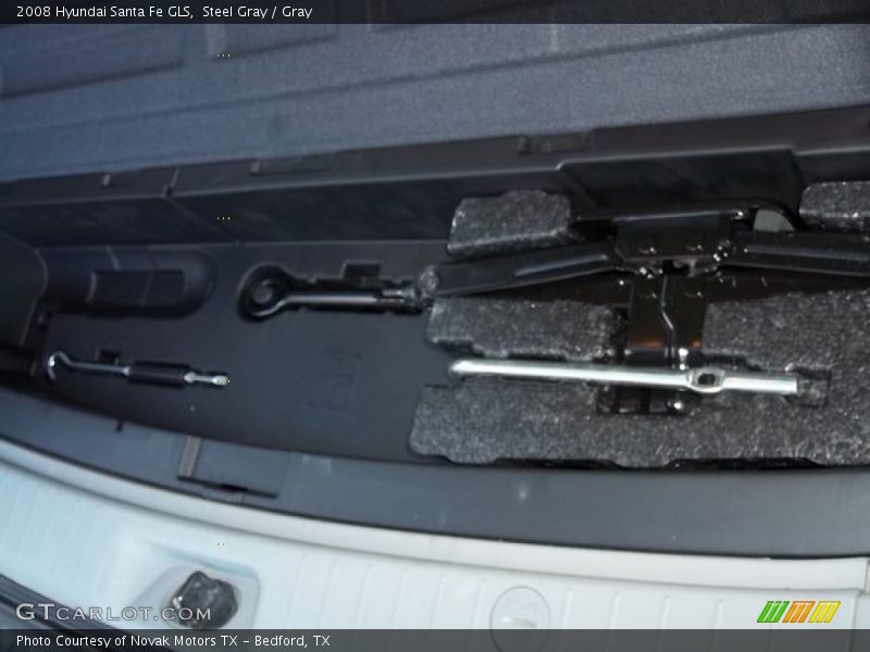 Steel Gray / Gray 2008 Hyundai Santa Fe GLS