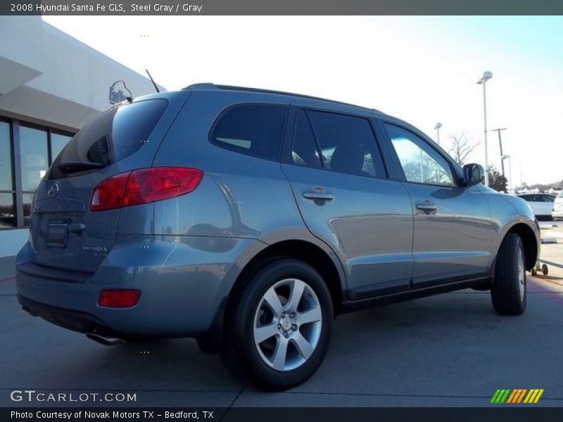 Steel Gray / Gray 2008 Hyundai Santa Fe GLS