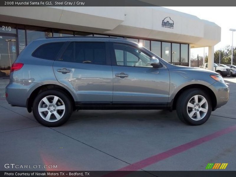Steel Gray / Gray 2008 Hyundai Santa Fe GLS