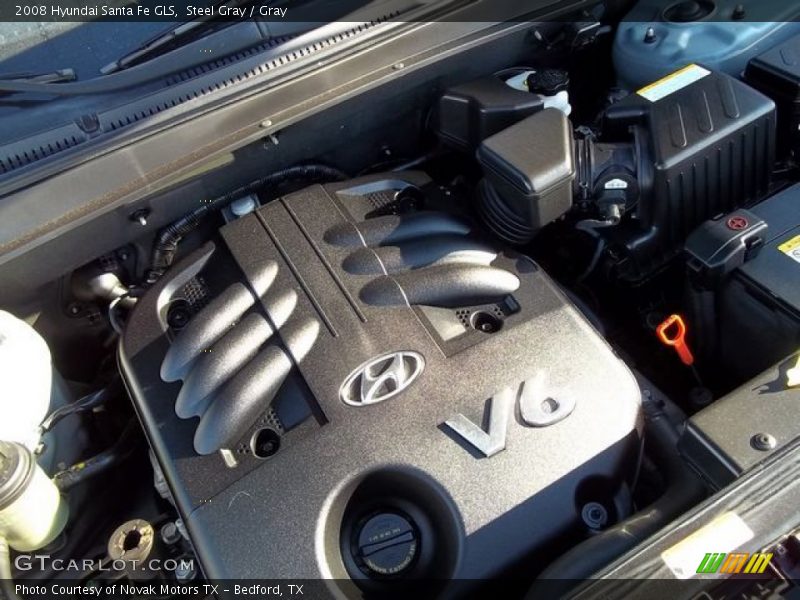 Steel Gray / Gray 2008 Hyundai Santa Fe GLS