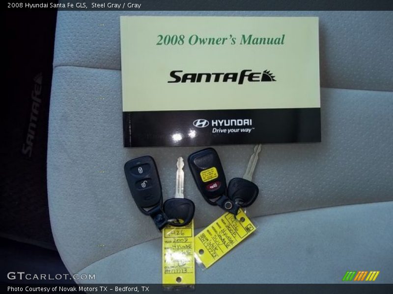 Steel Gray / Gray 2008 Hyundai Santa Fe GLS