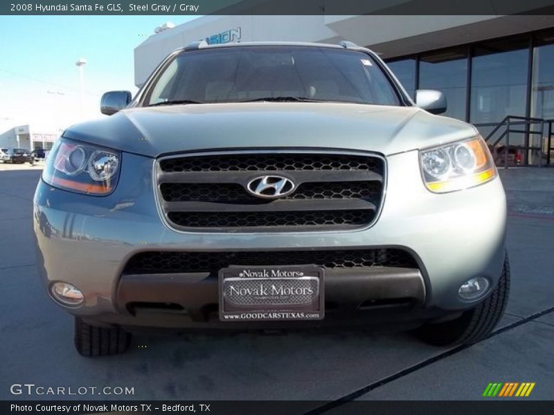 Steel Gray / Gray 2008 Hyundai Santa Fe GLS