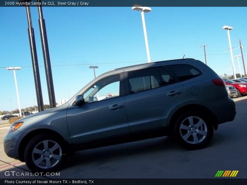 Steel Gray / Gray 2008 Hyundai Santa Fe GLS